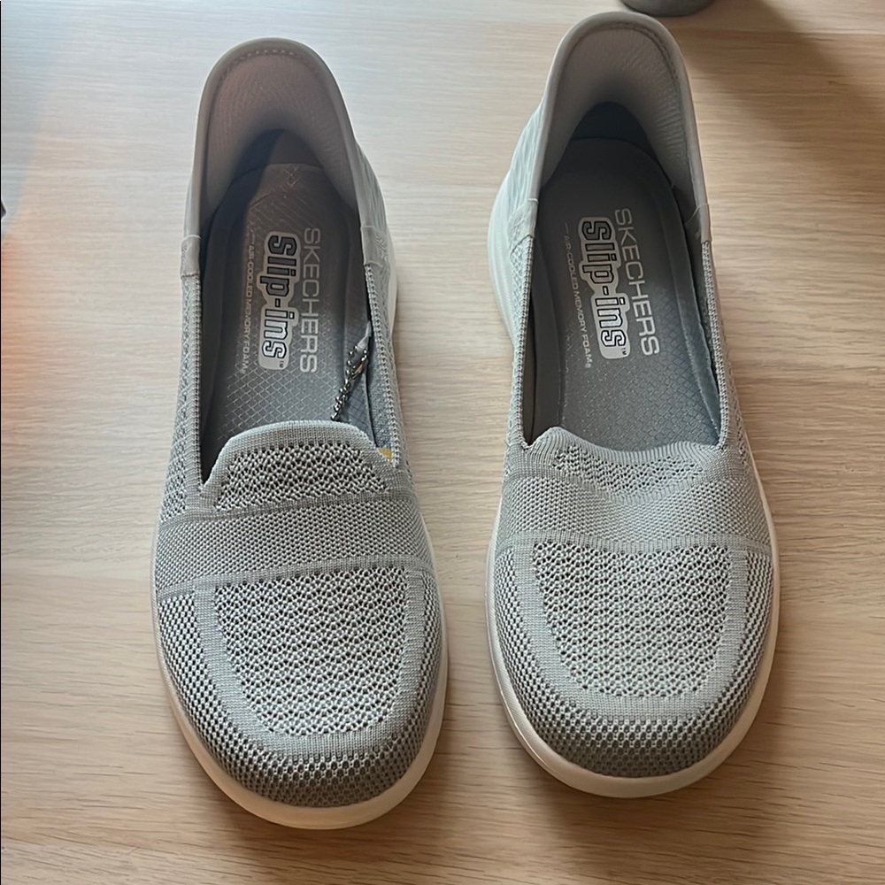 Skechers Gray Sneakers Slip-On Comfort